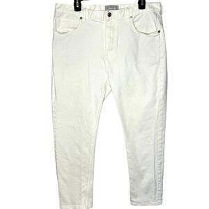 Everlane White Boyfriend High Rise Ankle Jeans Size 32 Regular